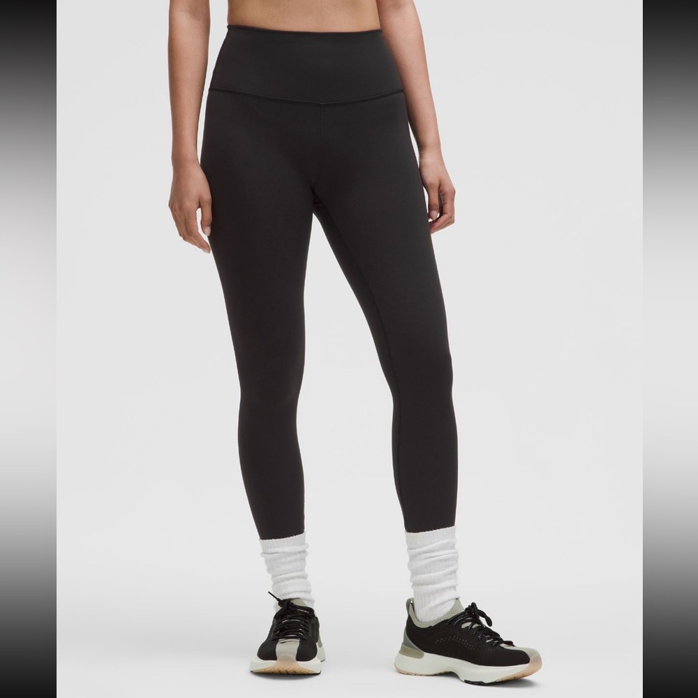 Lululemon Wunder Train Black High-Waisted Leggings 25”